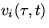 $v_i(\tau, t)$