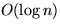 $O(\log n)$