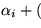 $\alpha_i + (1 - \sum \alpha_i ) / n$
