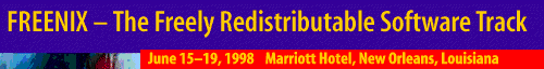 FREENIX: The Freely Redistributable Software Track